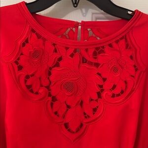 Karen Millen: Red Dress with beautiful Trim